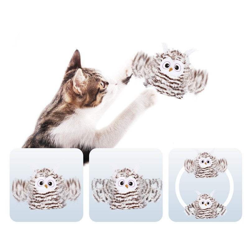 Owl Cat Mint Teaser Stick for Feline Entertainment-2